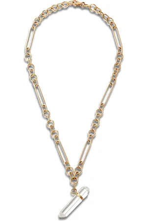 JIA JIA 14K Yellow Diamond and Crystal Quartz Chain Necklace