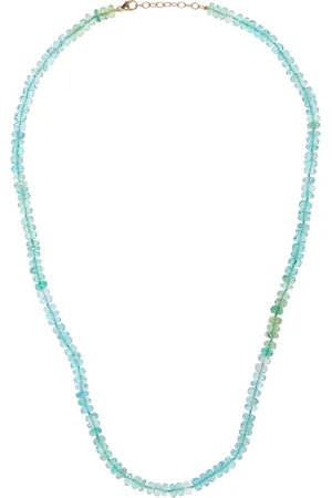 JIA JIA 14K Yellow Gold Amazonite And Crystal Necklace