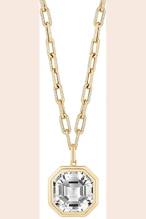 Goshwara 18K Yellow Gold Crystal Pendant Necklace