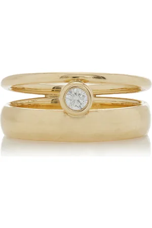 White/Space 14K Yellow Diamond Ring