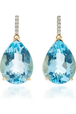 Mateo 14K Yellow Gold Topaz Earrings