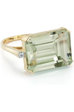 Mateo East West 14K Yellow Gold Amethyst Ring