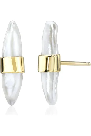 White/Space 14K Yellow Gold Pearl Ring