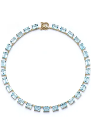 Mateo 14K Yellow Gold Topaz Riviera Necklace