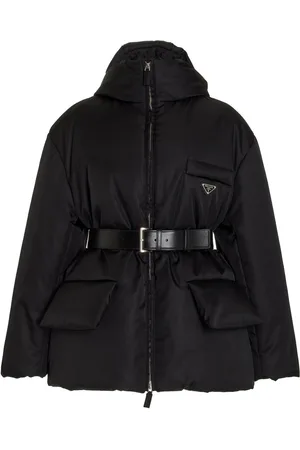 Prada Belted Re-Nylon Down Jacket