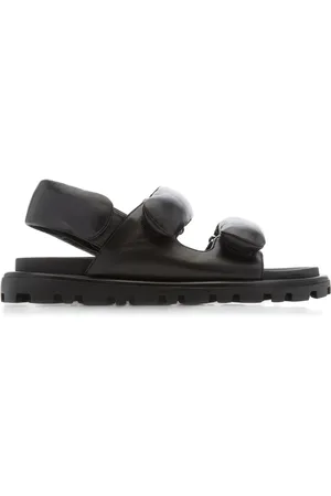 Miu Miu Lifestyle Puffy Leather Sandals