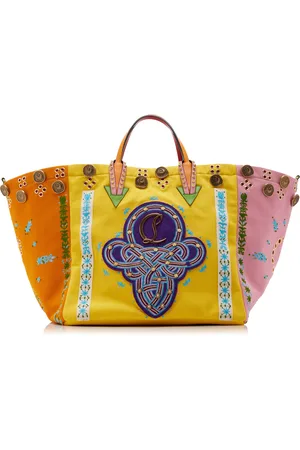 Christian Louboutin Breizcaba Embroidered Canvas Tote Bag