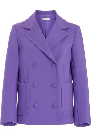 Oscar de la Renta Stretch-Wool Jacket