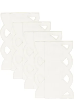 Moda Domus Set-of-Four Handcrafted Linen Cocktail Napkins
