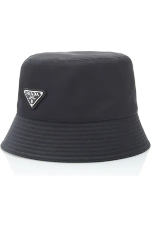 Prada Logo-Embellished Shell Bucket Hat