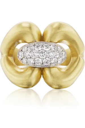 JENNA BLAKE Nautical 18K Yellow Diamond Ring