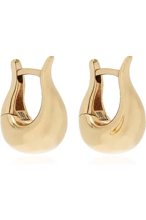 White/Space Luna 14K Yellow Earrings