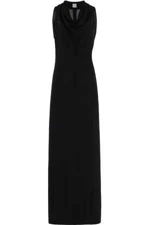 Totême Cowl-Neck Crepe Maxi Dress