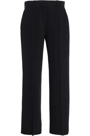 The Row Selvie Low-Rise Silk Straight-Leg Pants