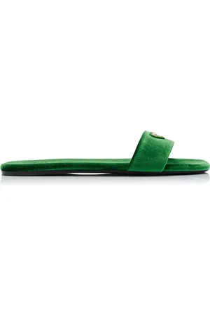 Prada Velvet Slide Sandals
