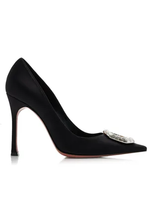 Amina Muaddi Camelia Satin Pumps