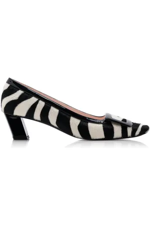 Roger Vivier Belle Vivier Patent Leather-Trimmed Pony Hair Pumps