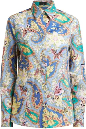 Etro Printed Stretch-Cotton Shirt