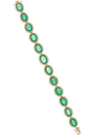 Goshwara 18K Yellow Gold Emerald Bracelet
