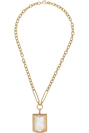 Goshwara Fancy 18K Yellow Gold Rutilated Necklace