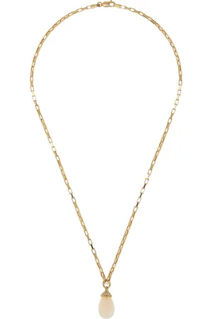 Goshwara 18K Yellow Gold Opal and Diamond Pendant