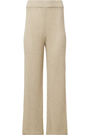 ONIA Crocheted Cotton-Blend Wide-Leg Pants