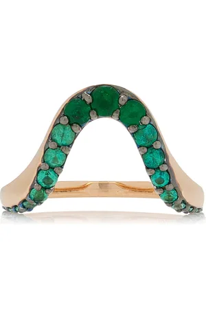 Marie Mas 18K Rose Gold Emerald Ring