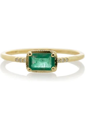 Ila Karina 14K Gold; Emerald and Diamond Ring