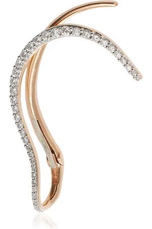 Marie Mas Queen Wave 18k Rose Gold Diamond Ear Jewel