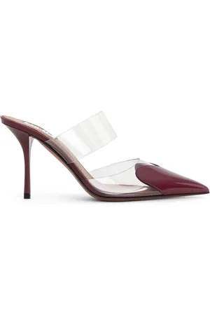 Alaïa Le Cœur Patent Leather Mules