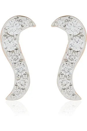 Marie Mas Radiant 18K Rose Gold Diamond Stud Earrings