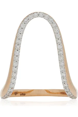 Marie Mas Radiant 18K Rose Gold Diamond Ring