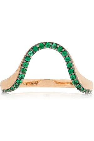 Marie Mas 18K Rose Gold Emerald Ring