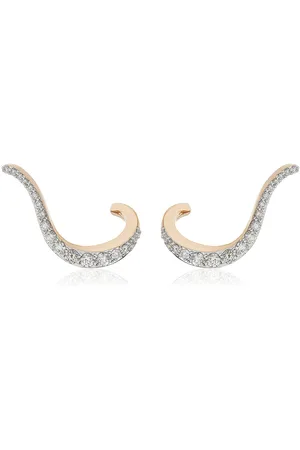 Marie Mas Halo 18K Rose Gold Diamond Earrings