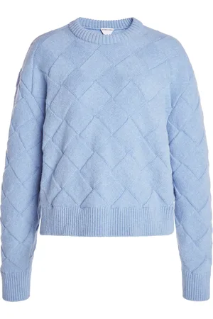 Bottega Veneta Checked Knit Wool Sweater