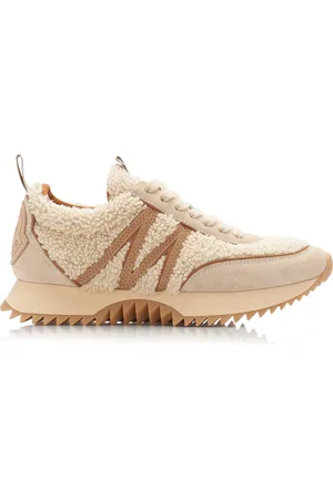 Moncler Pacey Shearling-Suede Sneakers
