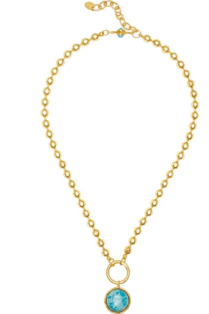 Sylvia Toledano Mantra 22K Gold-Plated Larimar Necklace