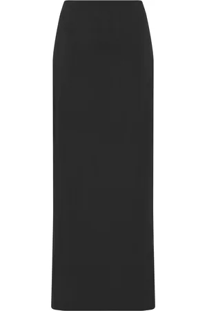St Agni Minimal Cotton-Nylon Column Maxi Skirt