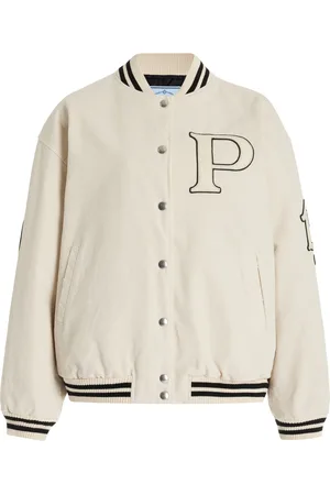 Prada Oversized Mohair-Wool Varsity Jacket