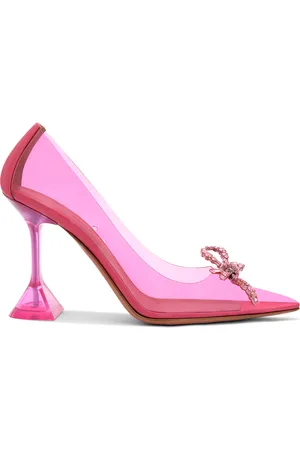 Amina Muaddi Rosie Crystal-Embellished PVC Pumps