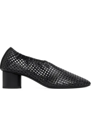 St Agni Perforated Leather Ballet Pumps