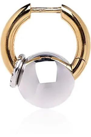 Rainbow K Piercing 14K Diamond Single Earring