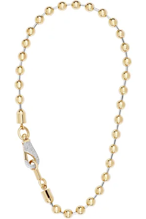 Rainbow K Ball 14K Yellow Diamond Necklace