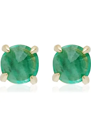 Ila Clarence 14K Yellow Gold Emerald Earrings