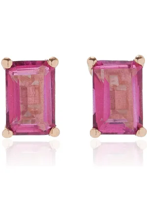 GINETTE NY Cocktail 18K Rose Gold Topaz Earrings