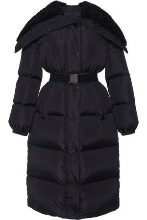 Moncler Bruneaux Shearling-Trimmed Nylon Down Coat