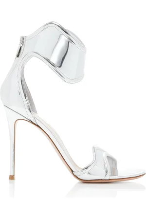 Gianvito Rossi Lucrezia Metallic Leather Sandals