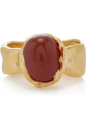 Simuero Pulpa Agate 18K -Plated Ring
