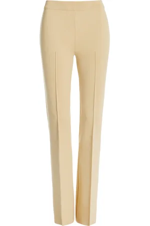 High Long Kick Stretch-Cotton Flared Pants