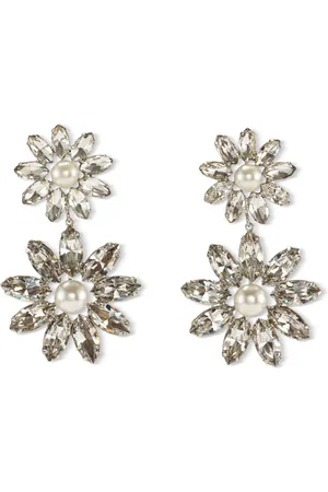 LELET NY Zuri Rhodium-Plated Crystal Earrings